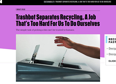 TrashBot Featured On Fast Company